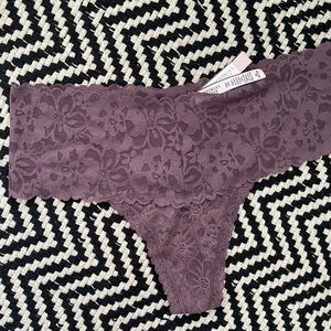 Victoria’s Secret High-Waisted Lace Thong Panty